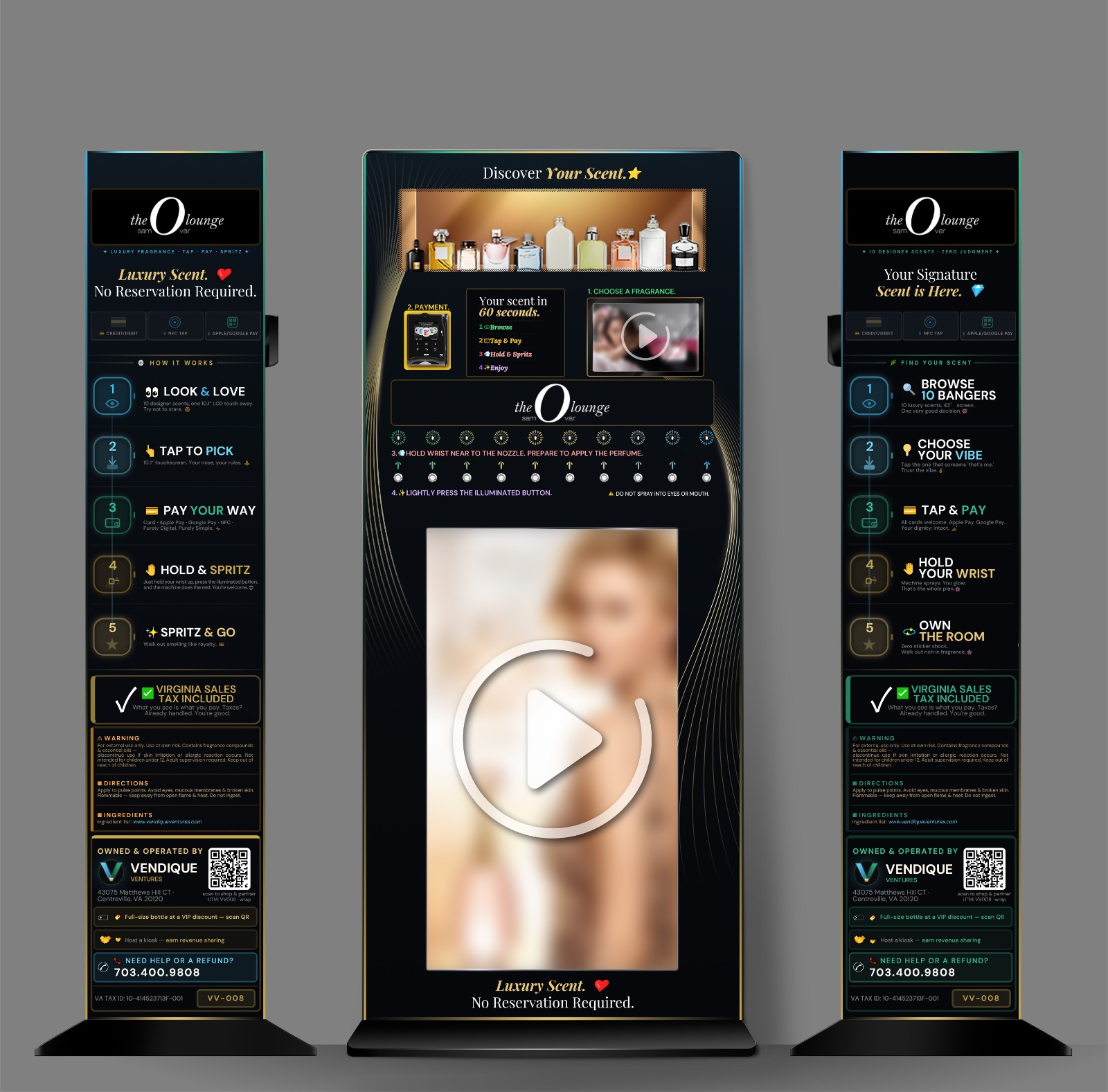 Vendique VV-008 — Live deployment at O Lounge Samovar, Tysons Corner, Virginia